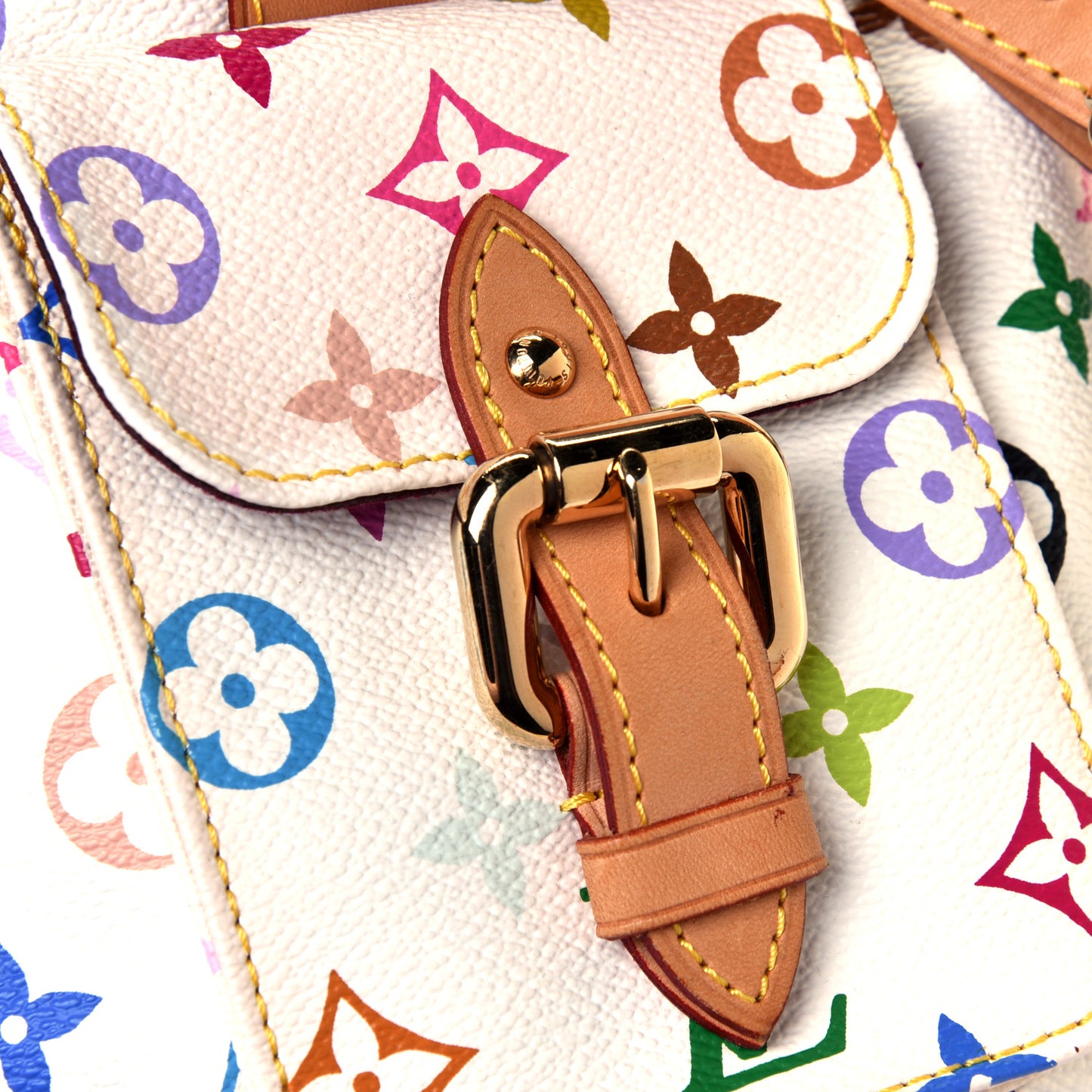 Monogram Multicolor Petit Noe White