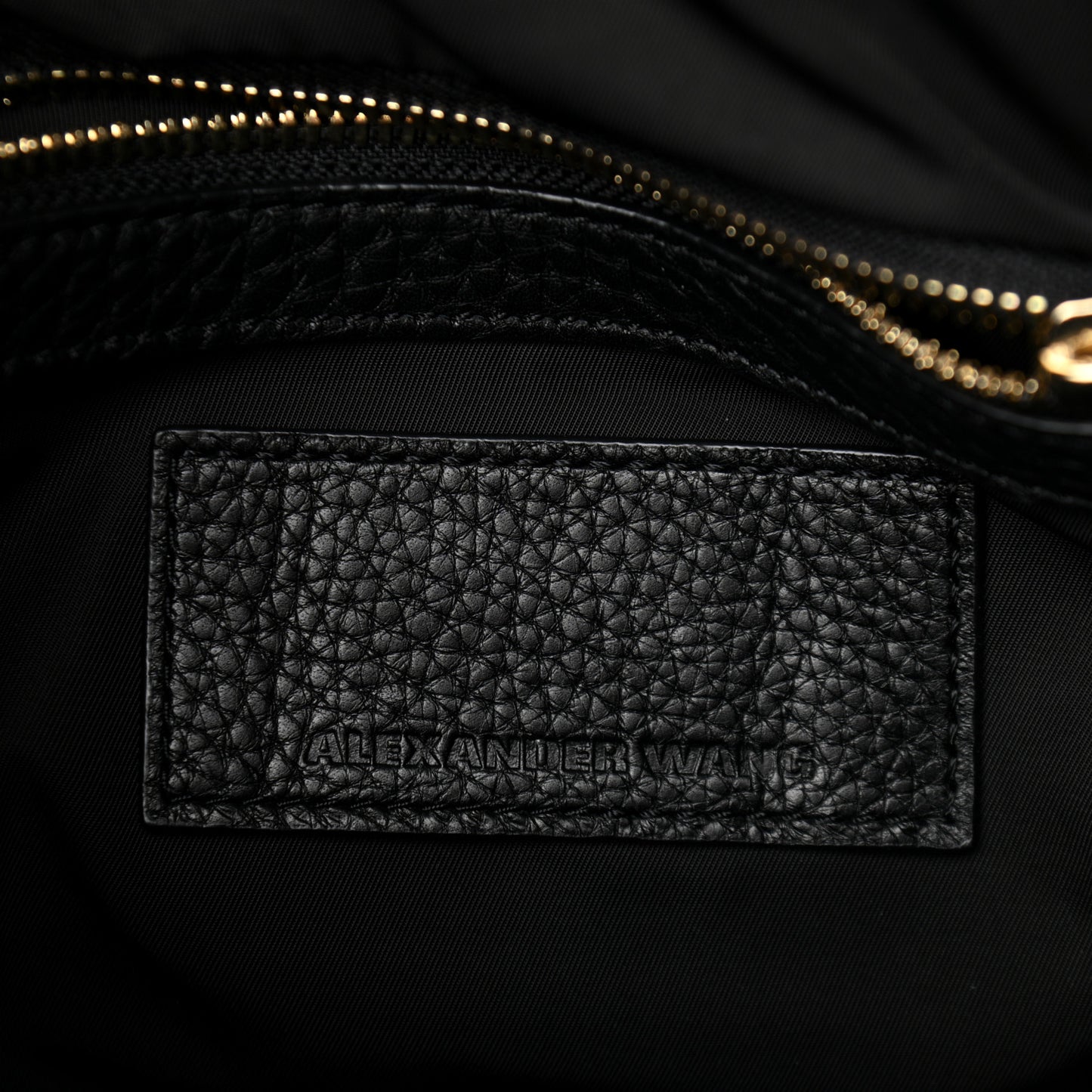 Pebbled Lambskin Rockie Black Rhodium Hardware