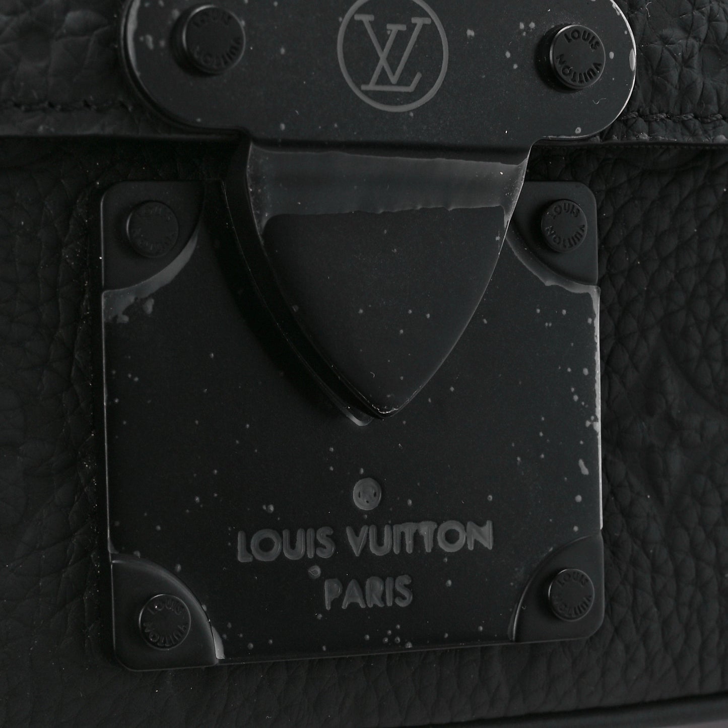 Taurillon Monogram S Lock Sling Bag Black