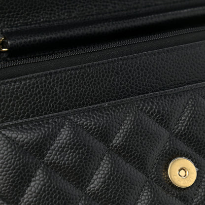 Chanel Caviar Quilted Wallet On Chain WOC Black 7 of 11