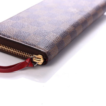 Louis Vuitton Damier Ebene Clemence Wallet Cherry 8 of 8