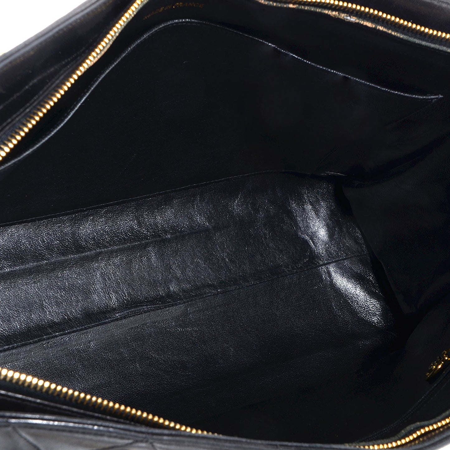 Lambskin Quilted Shoulder Bag Black
