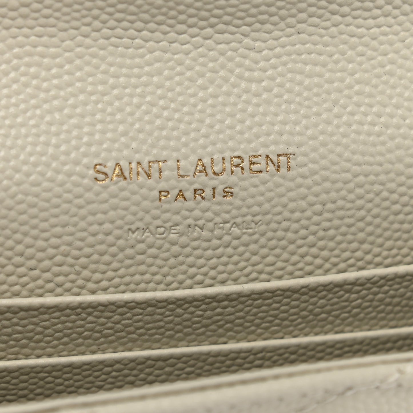 Grain De Poudre Matelasse Chevron Small Monogram Envelope Wallet Crema Soft