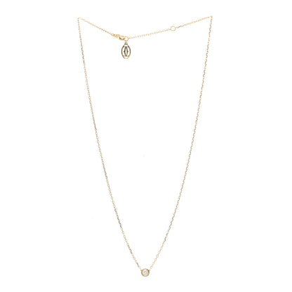 Cartier 18K Yellow Gold Diamond LM D'Amour Pendant Necklace 3 of 6