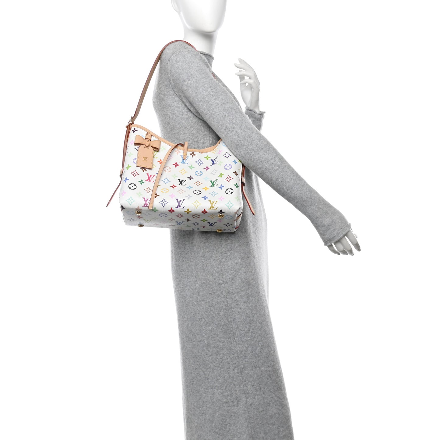 LV X TM Monogram Multicolor CarryAll PM White