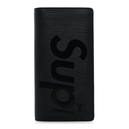 Louis Vuitton X Supreme Epi Brazza Wallet Black 1 of 6