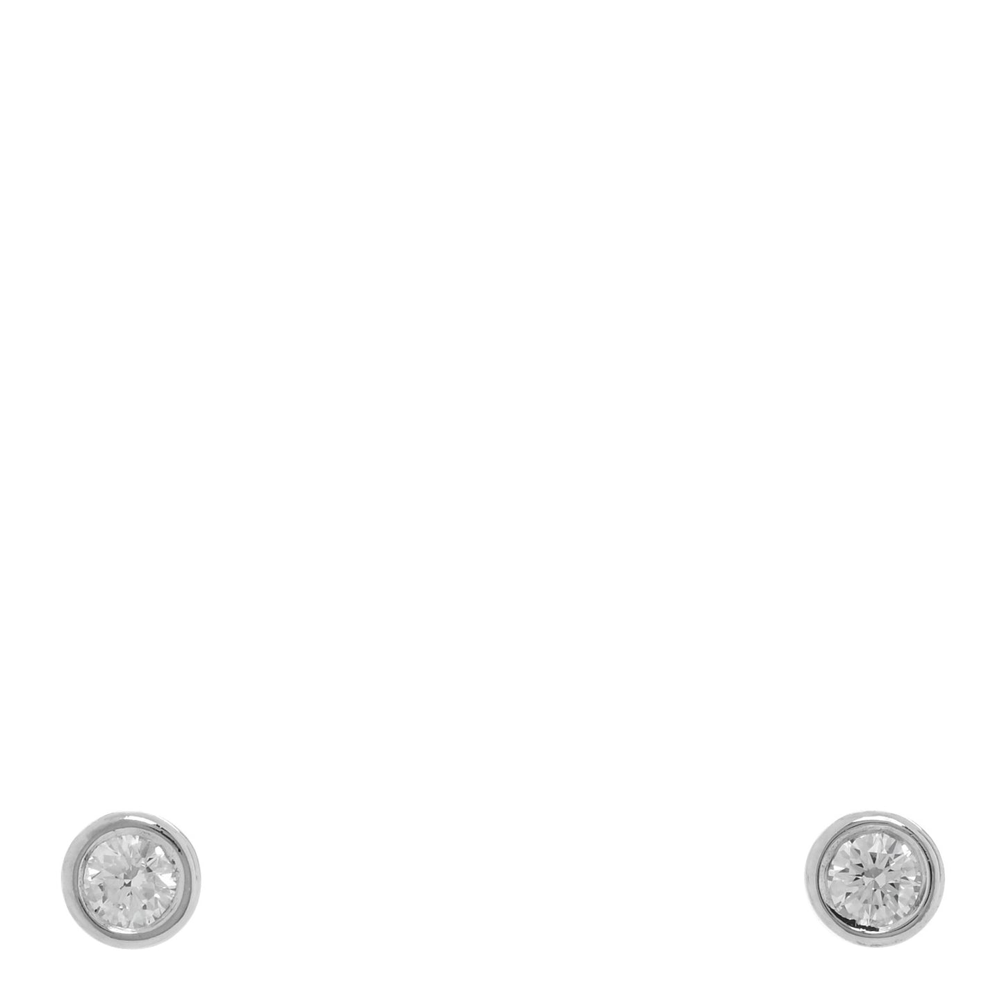 Platinum Diamond .10ctw Elsa Peretti Diamonds By The Yard Earrings