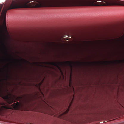 Chanel Bullskin Stitched Medium Shopping Bag Burgundy 6 of 10