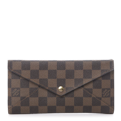 Louis Vuitton Damier Ebene Long Origami Wallet 1 of 11