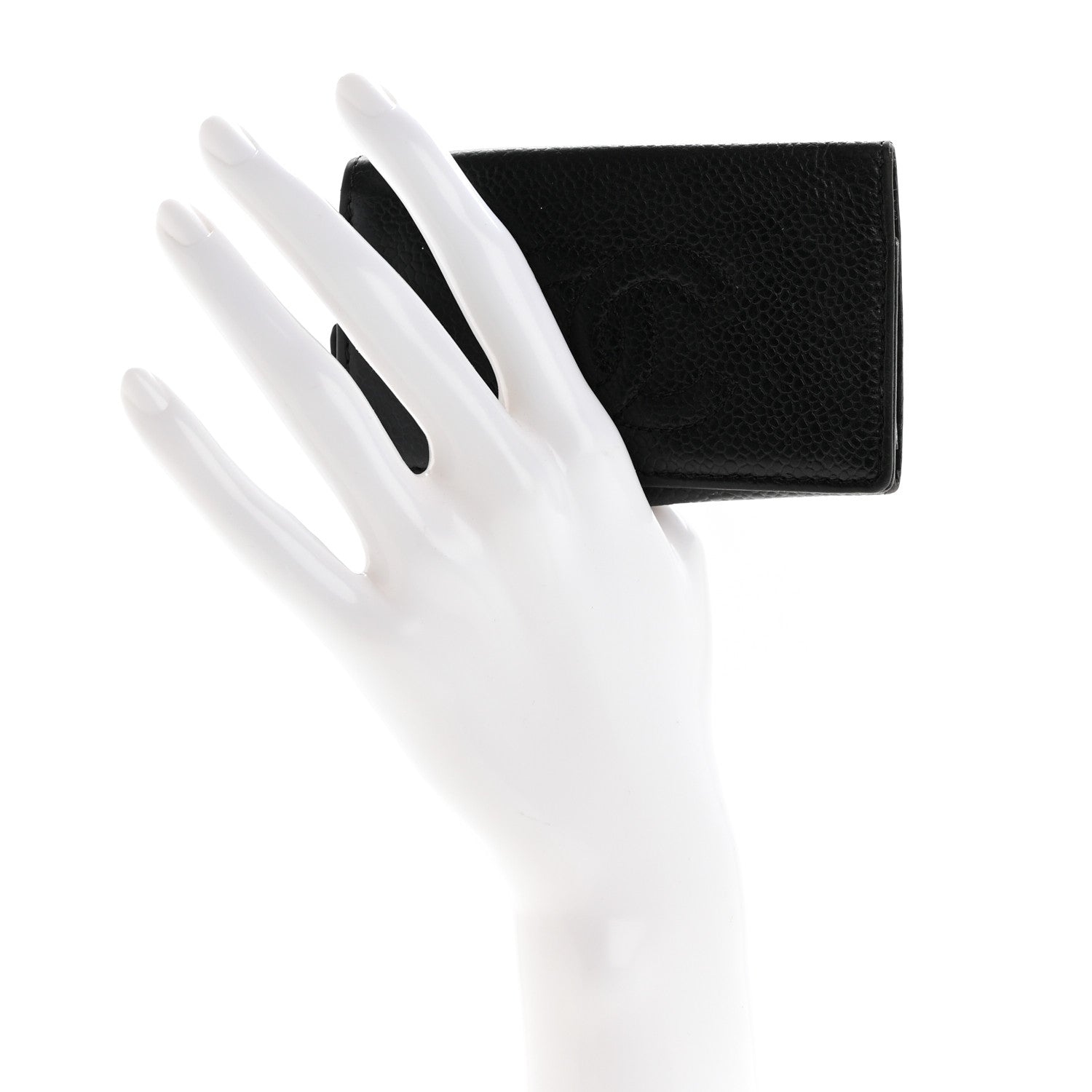 Chanel Caviar Timeless CC 6 Key Holder Case Black 2 of 13