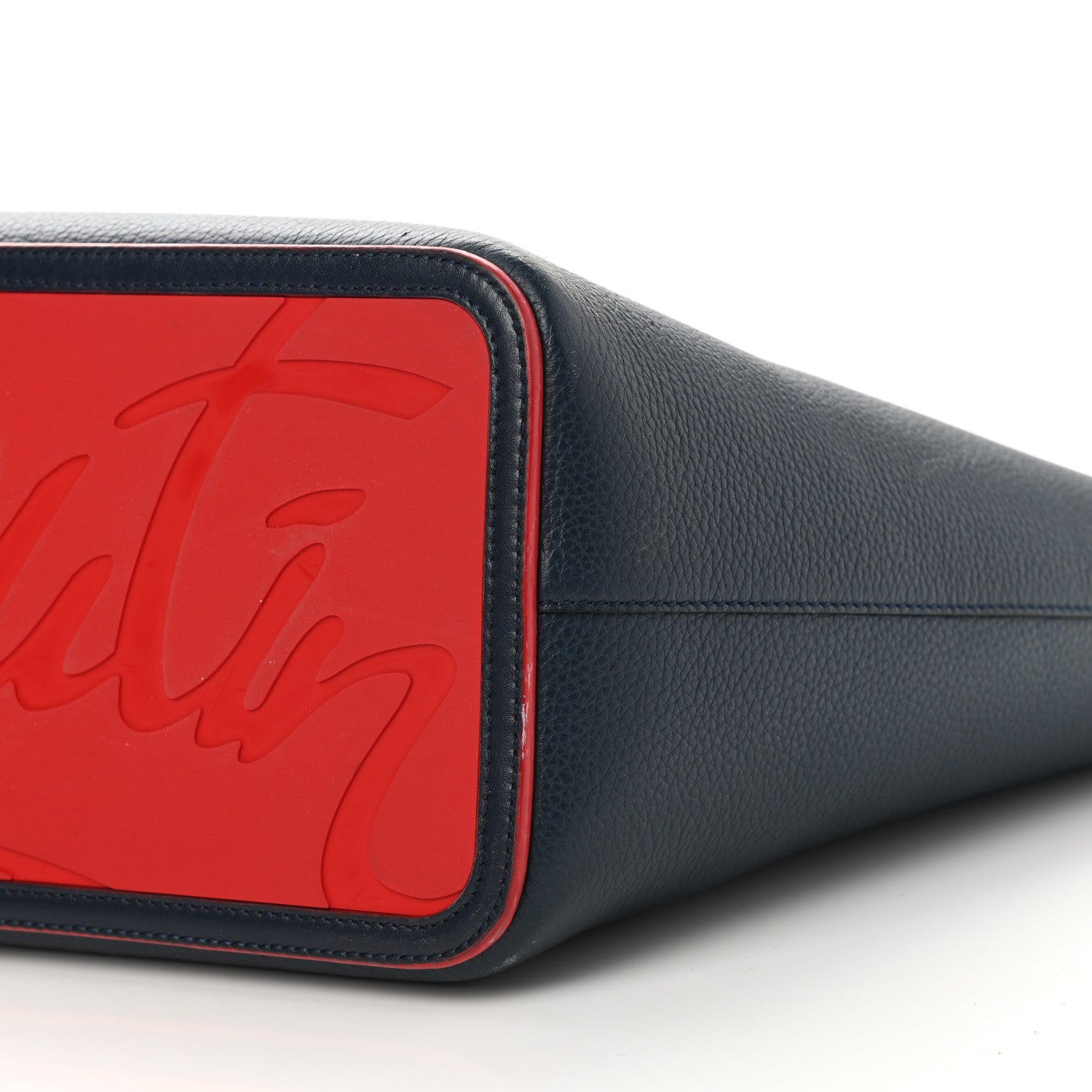 Christian Louboutin Calfskin Spikes East West Cabata Tote Navy 10 of 12