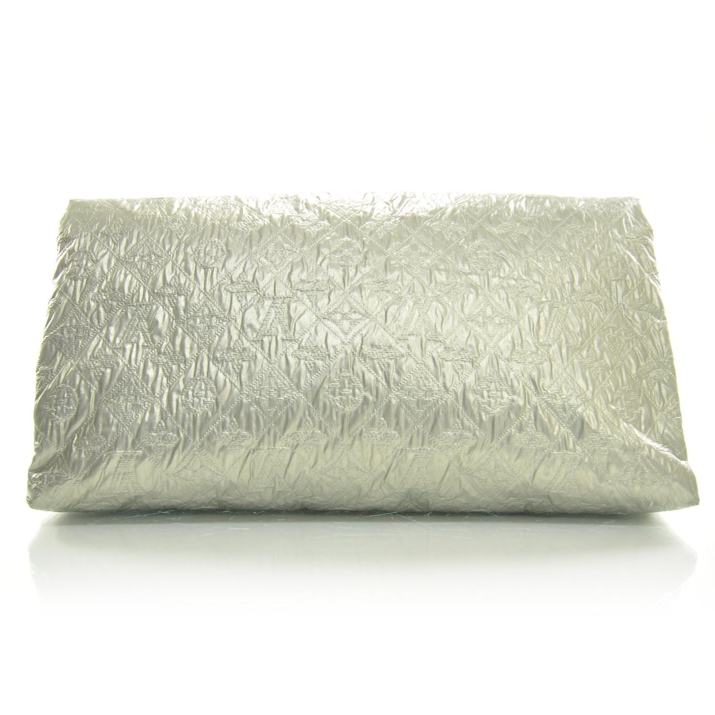 Jacquard Quilted Monogram Limelight Clutch GM Perle