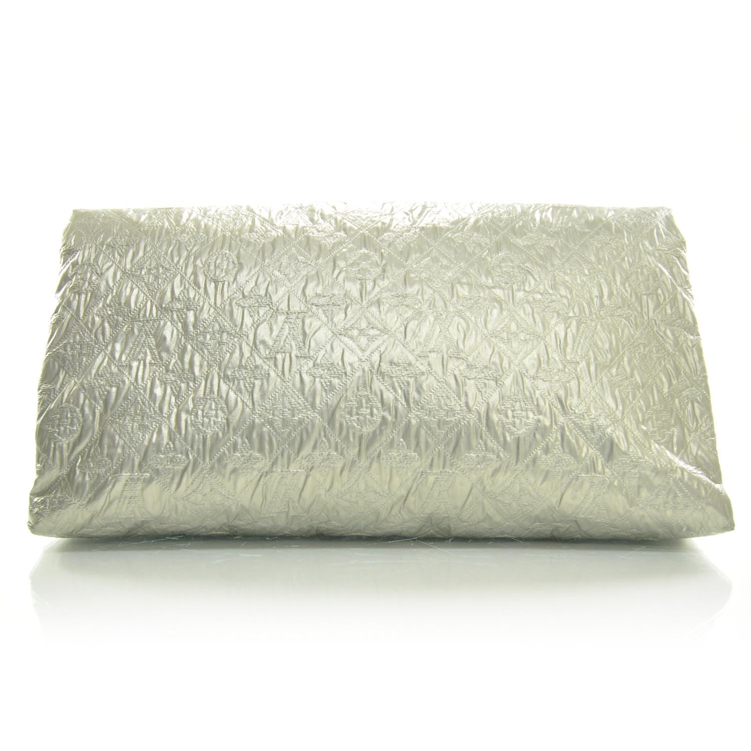 Louis Vuitton Jacquard Quilted Monogram Limelight Clutch GM Perle 2 of 7