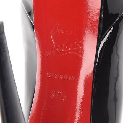Christian Louboutin Patent Bianca 140 Pumps 37.5 Black 7 of 9