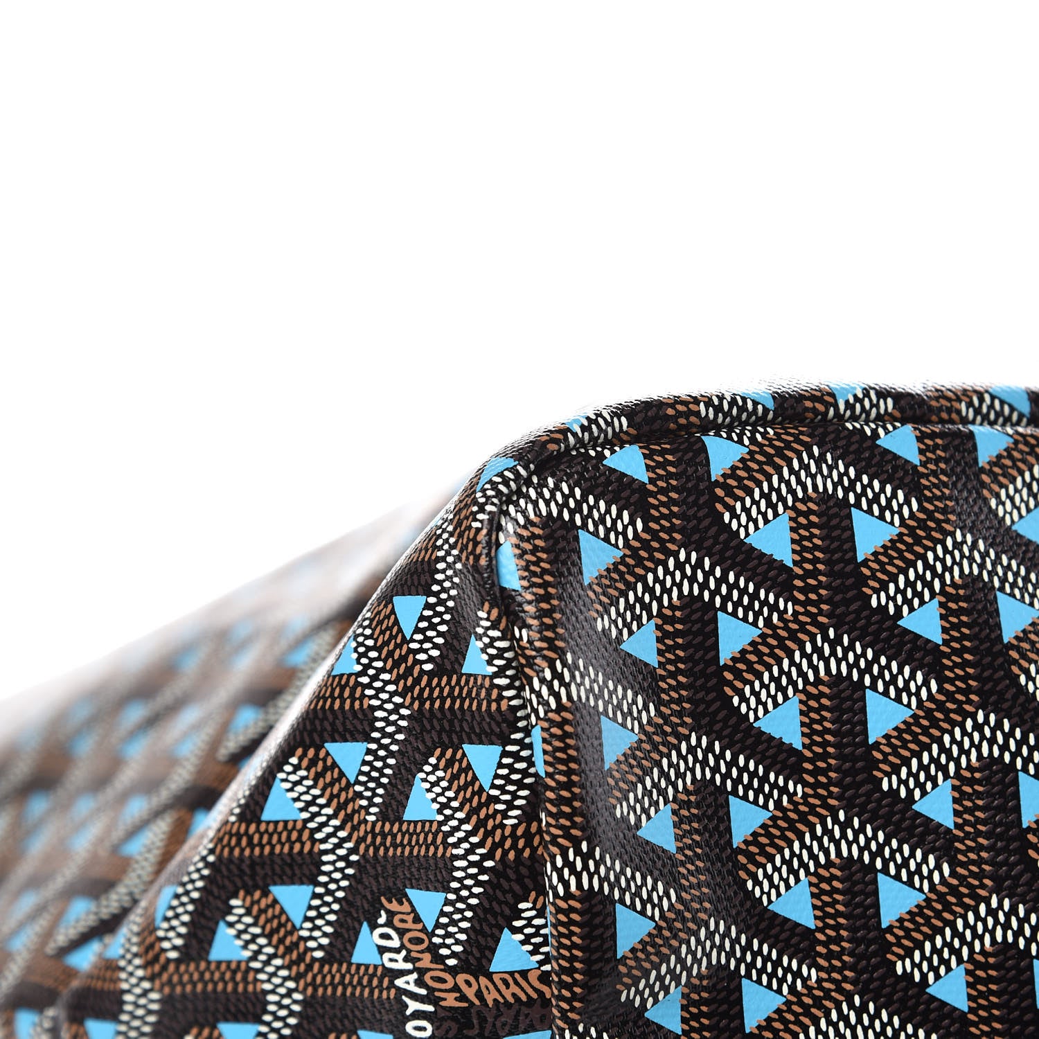 Goyard Goyardine Saint Louis Claire Voie GM Black Blue 10 of 11