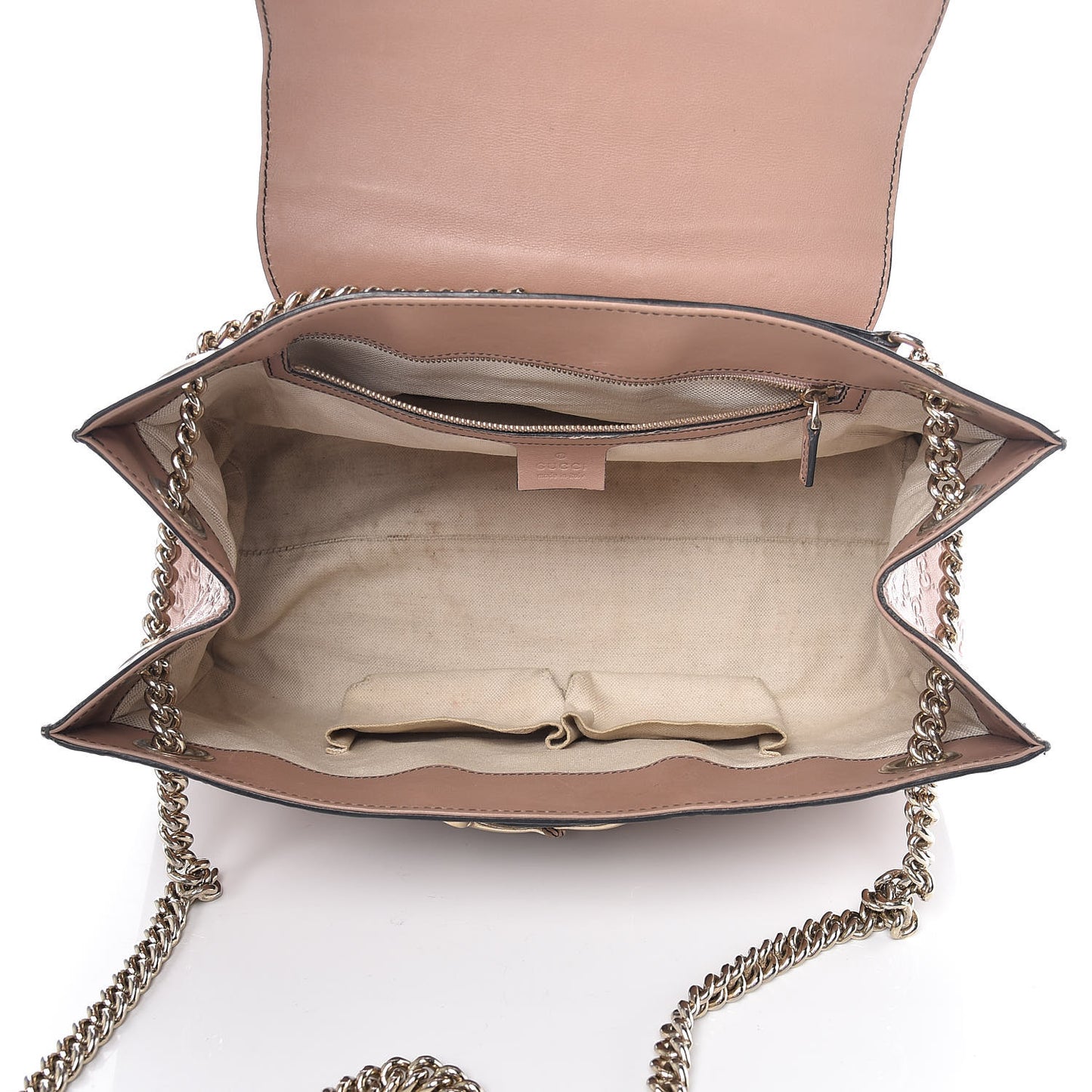 Guccissima Large Emily Chain Shoulder Bag Camelia