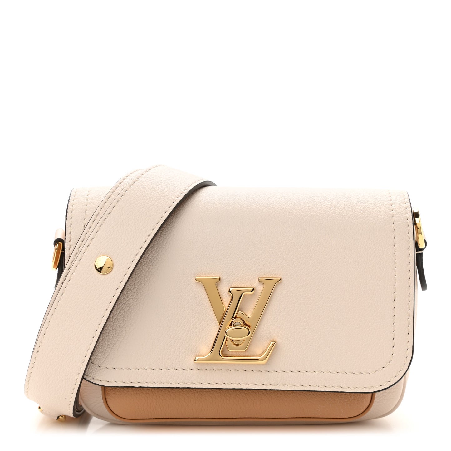 Grained Calfskin Lockme Tender Quartz