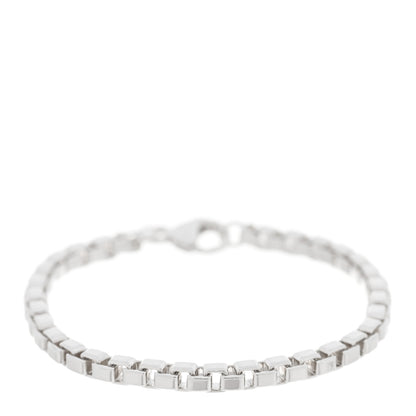Tiffany Sterling Silver 4mm Venetian Link Bracelet 1 of 4