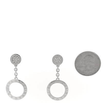 Bulgari 18K White Gold Diamond BVLGARI BVLGARI Drop Earrings 2 of 4