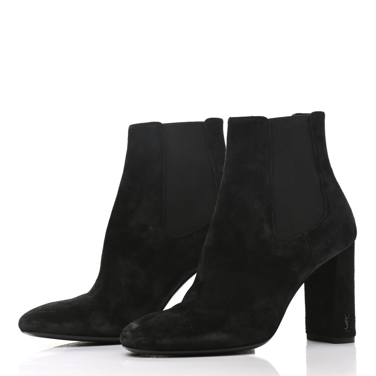 Saint Laurent Suede Babies Chelsea 95 Ankle Boot 37 Black 3 of 10