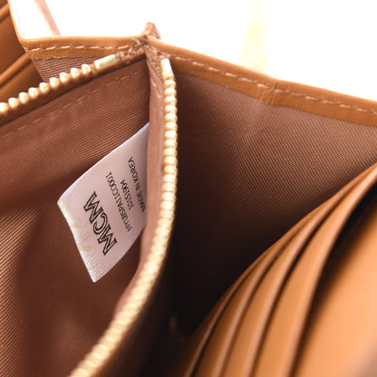 MCM Visetos Large Patricia Wallet On Chain Cognac 7 of 11