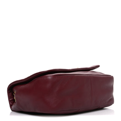 Saint Laurent Lambskin Matelasse Monogram Medium Jamie 4.3 New Dark Bordeaux 4 of 10