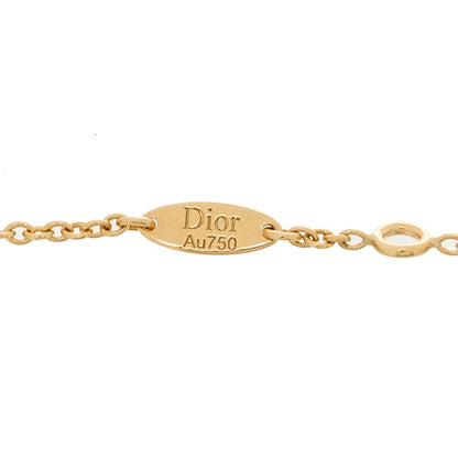 Christian Dior 18K Yellow Gold Diamond Malachite Rose Des Vents Bracelet 5 of 6