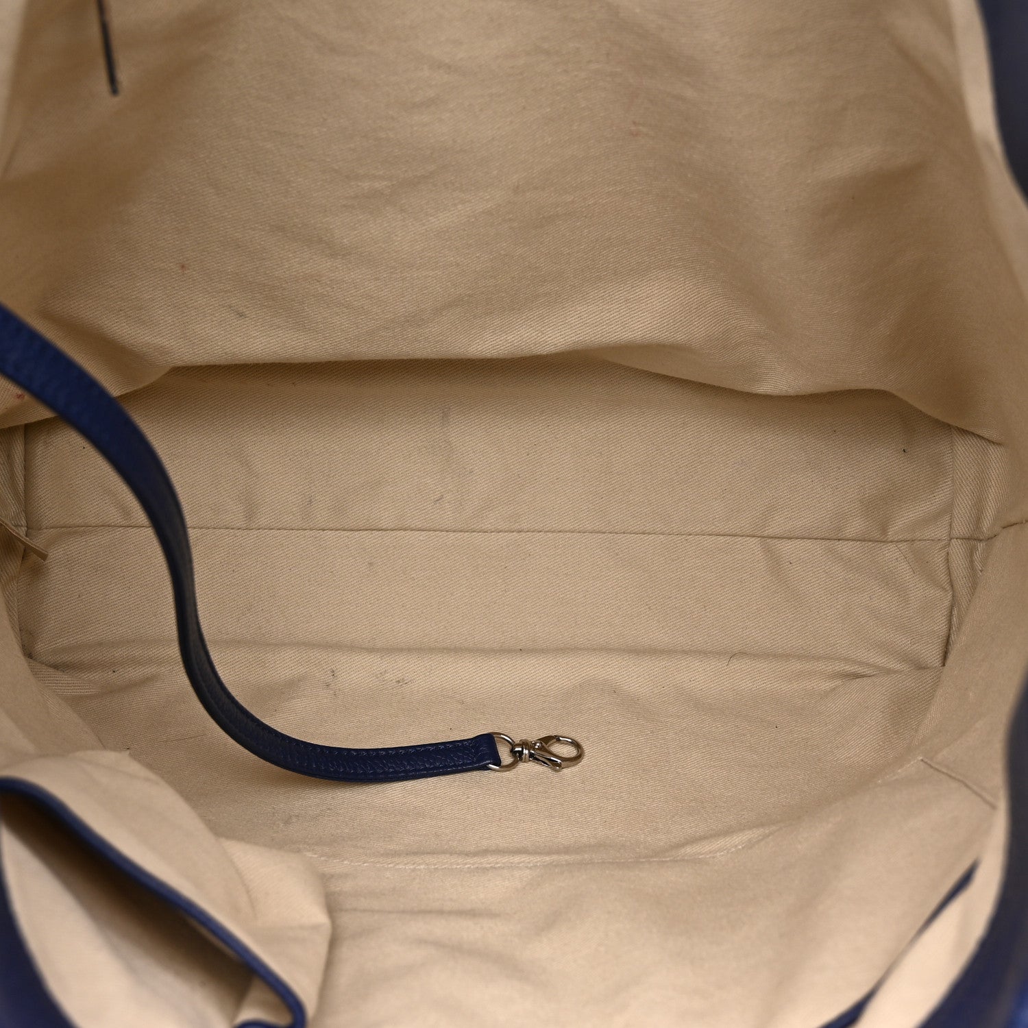 Chanel Grained Calfskin Stitched CC Pocket Tote Navy Blue 5 of 11