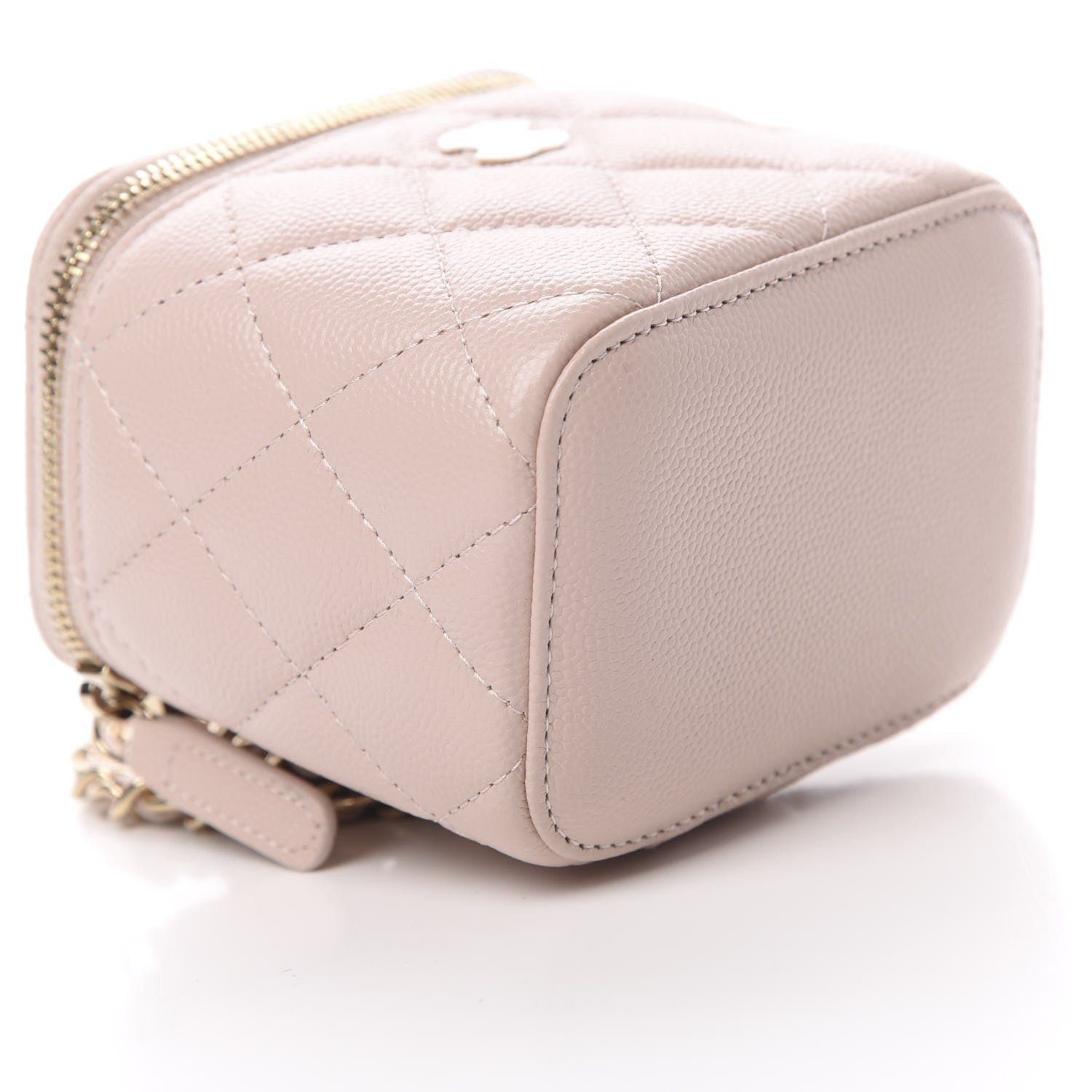 Chanel Caviar Quilted Mini Vanity Case With Chain Light Pink 9 of 11