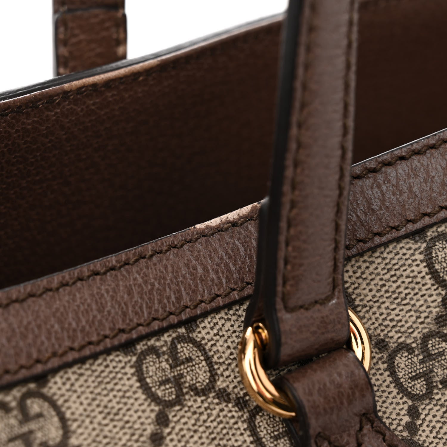 Gucci GG Supreme Monogram Medium Ophidia Shopping Tote Brown 13 of 17