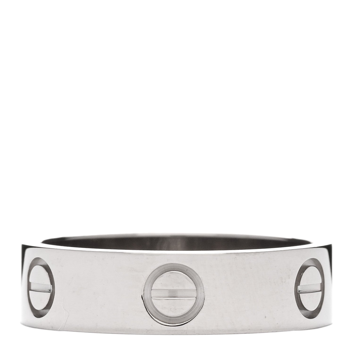 Cartier 18K White Gold 5.5mm LOVE Ring 57 8 2 of 3