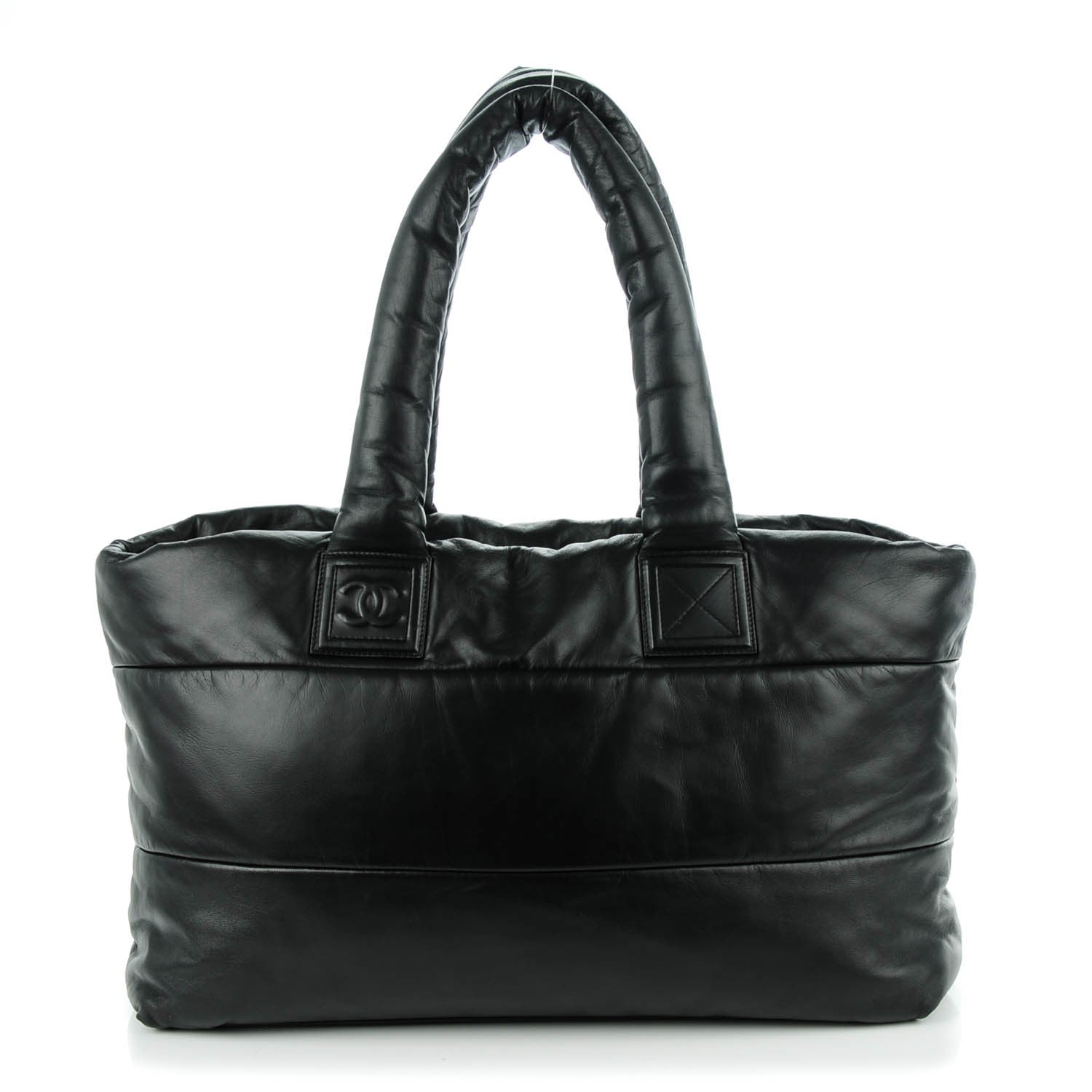 Chanel Lambskin Quilted Large Coco Cocoon Reversible Tote Black 1 of 7