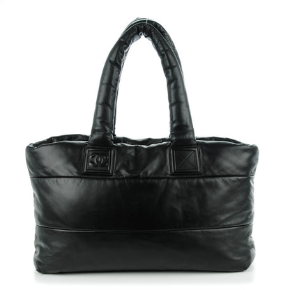 Chanel Lambskin Quilted Large Coco Cocoon Reversible Tote Black 1 of 7