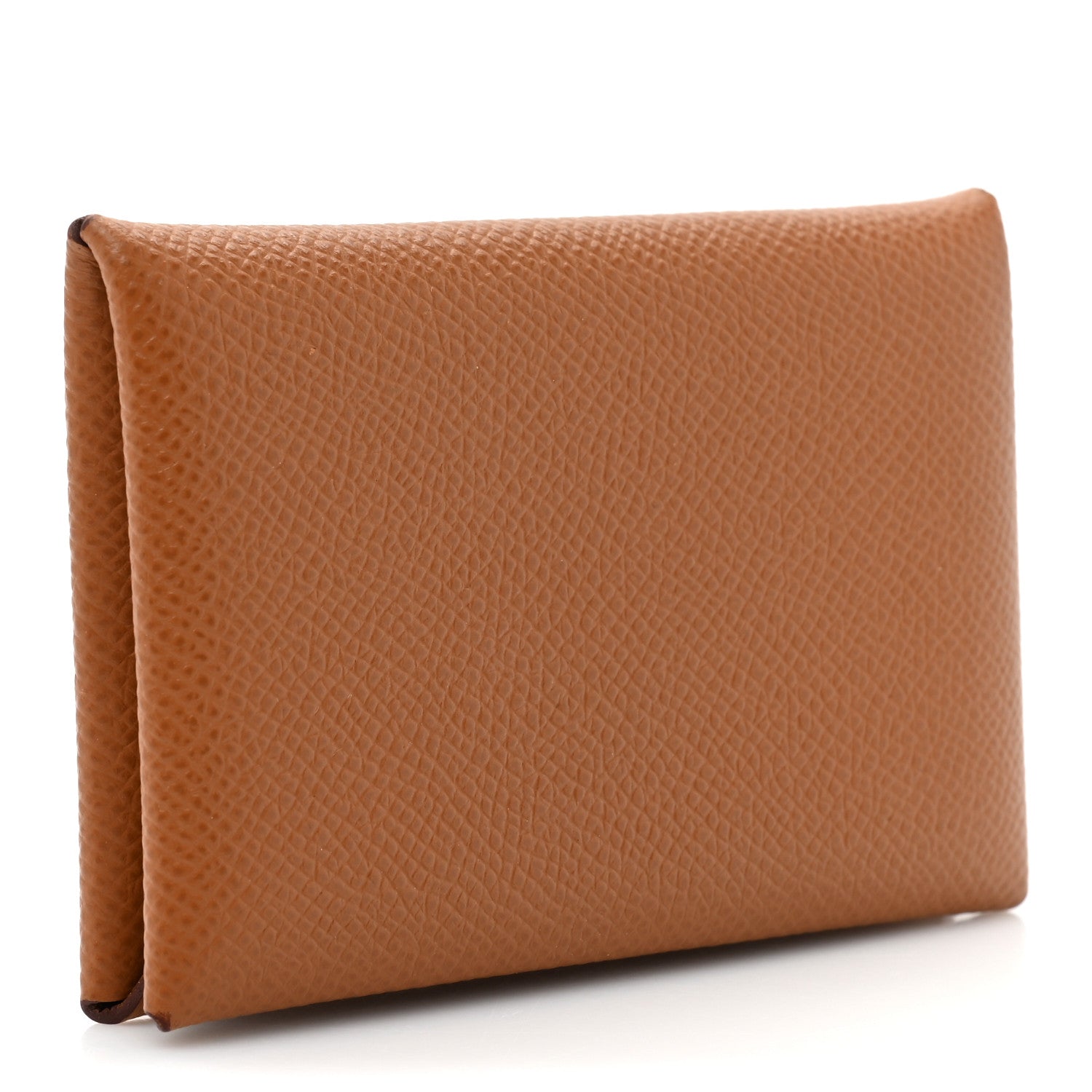 Hermes Epsom Calvi Card Case Gold 3 of 12