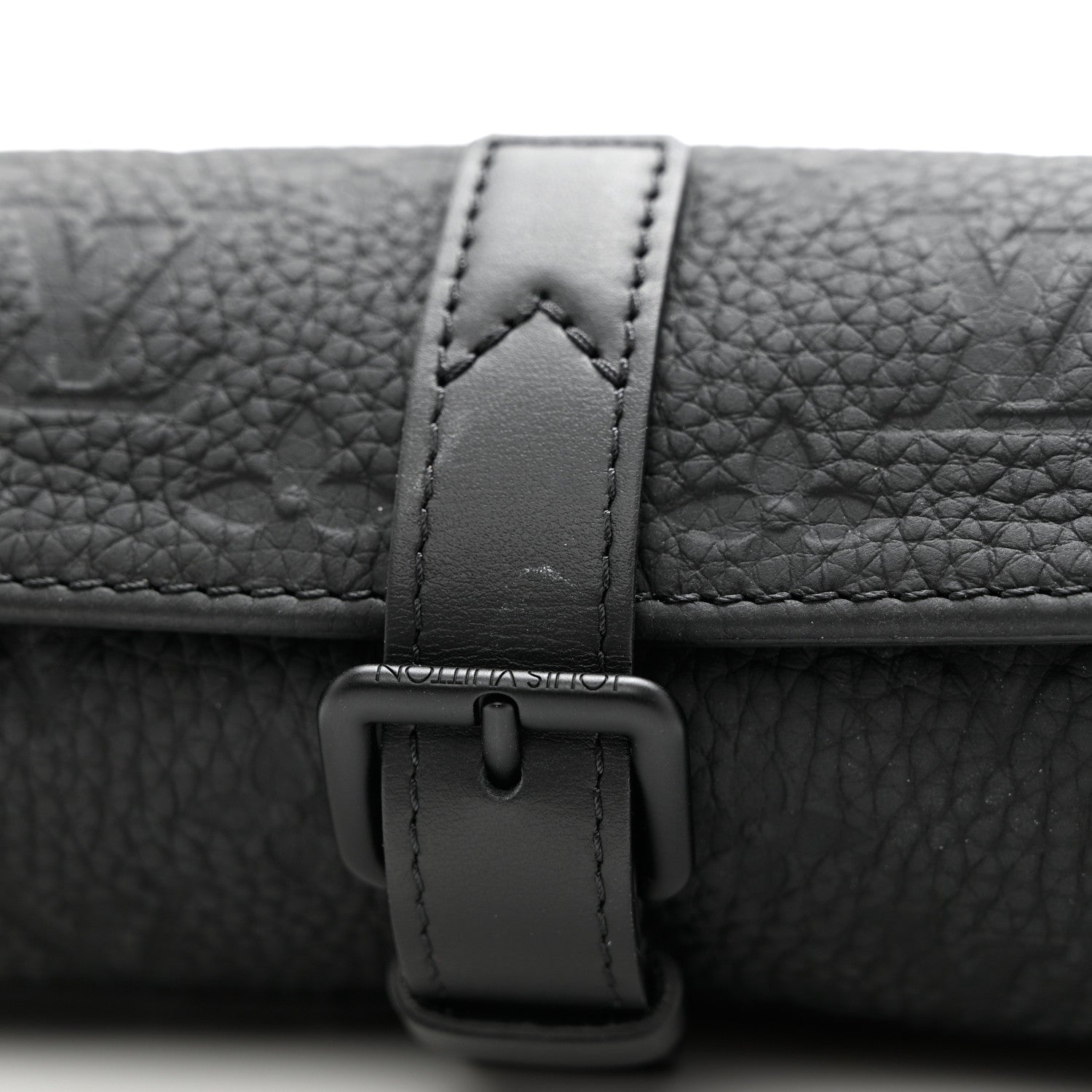 Louis Vuitton Monogram Taurillon Etui 3 Montres Watch Travel Case Black 7 of 7