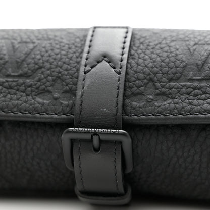 Louis Vuitton Monogram Taurillon Etui 3 Montres Watch Travel Case Black 7 of 7