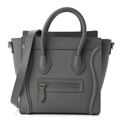 Celine Baby Drummed Calfskin Nano Luggage Kohl 1 of 9