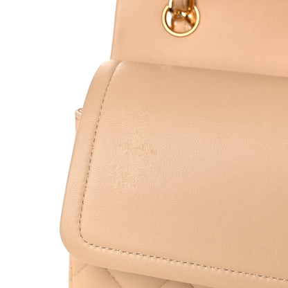 Chanel Lambskin Quilted Jumbo Double Flap Beige 16 of 16
