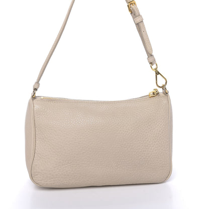 Prada Vitello Daino Pochette Bag Talco 11 of 13