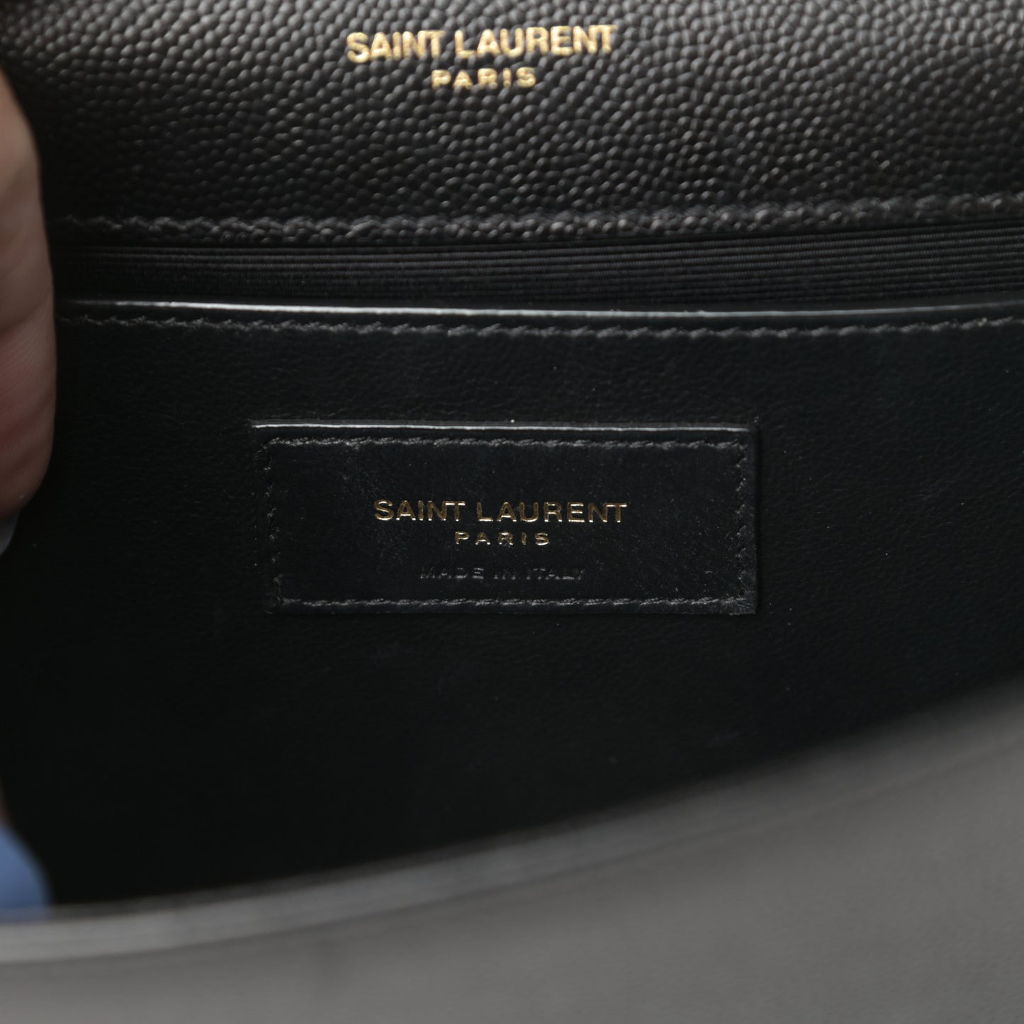 Grain De Poudre Small Monogram Kate Satchel Black