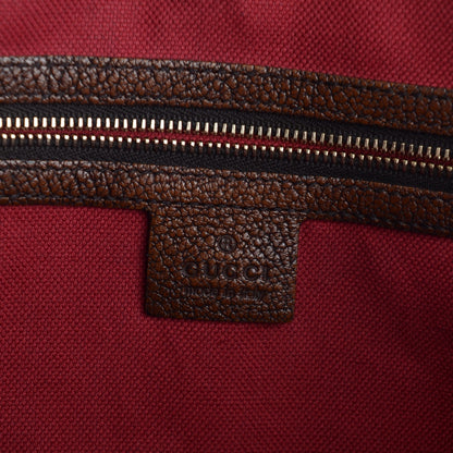 Gucci Calfskin Medium Web Seventies Tote Brown 6 of 8