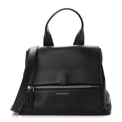 Givenchy Pebbled Calfskin Small Pandora Pure Flap Bag Black 1 of 18