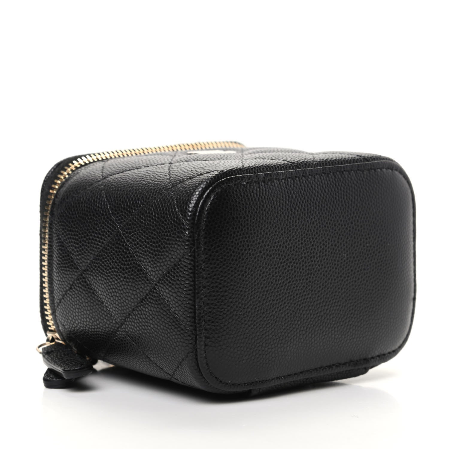 Chanel Caviar Quilted Mini Vanity Case With Chain Black 4 of 10