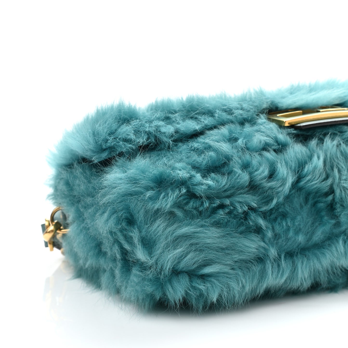Alpaca Fur Large Baguette Blue