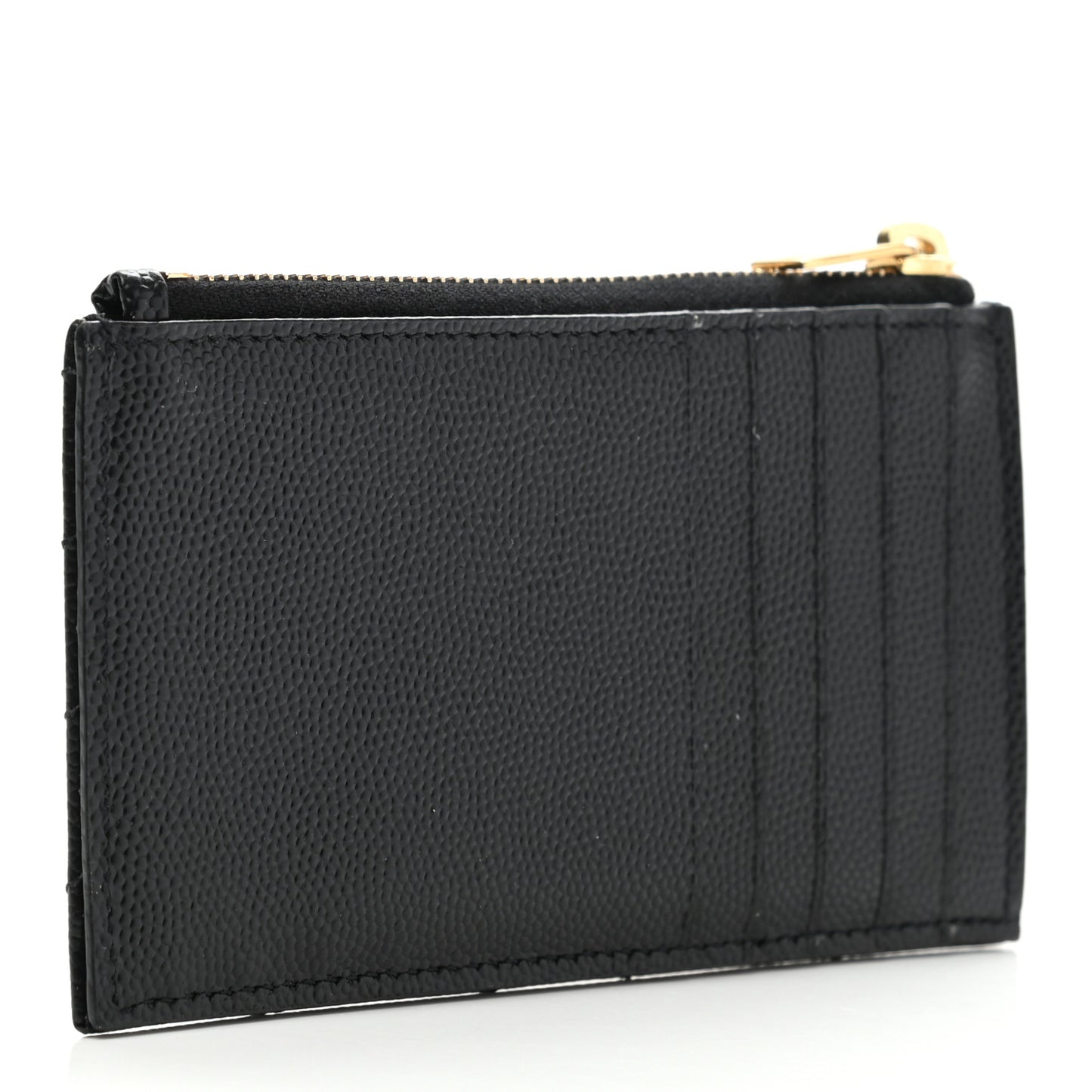 Monogram Grain de Poudre 5 Fragments Zip Pouch Card Holder Black