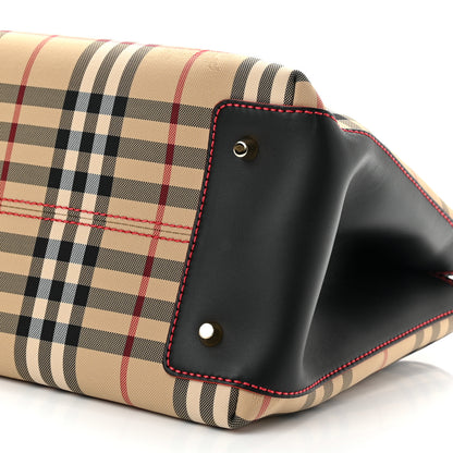 Burberry Horseferry Check Medium Ballingdon Tote Honey Black 11 of 11