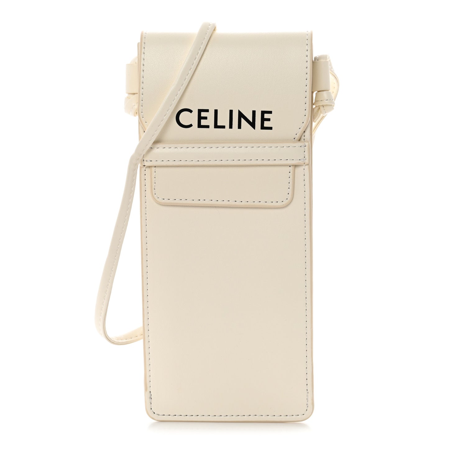 Smooth Calfskin Sunglasses Pouch White