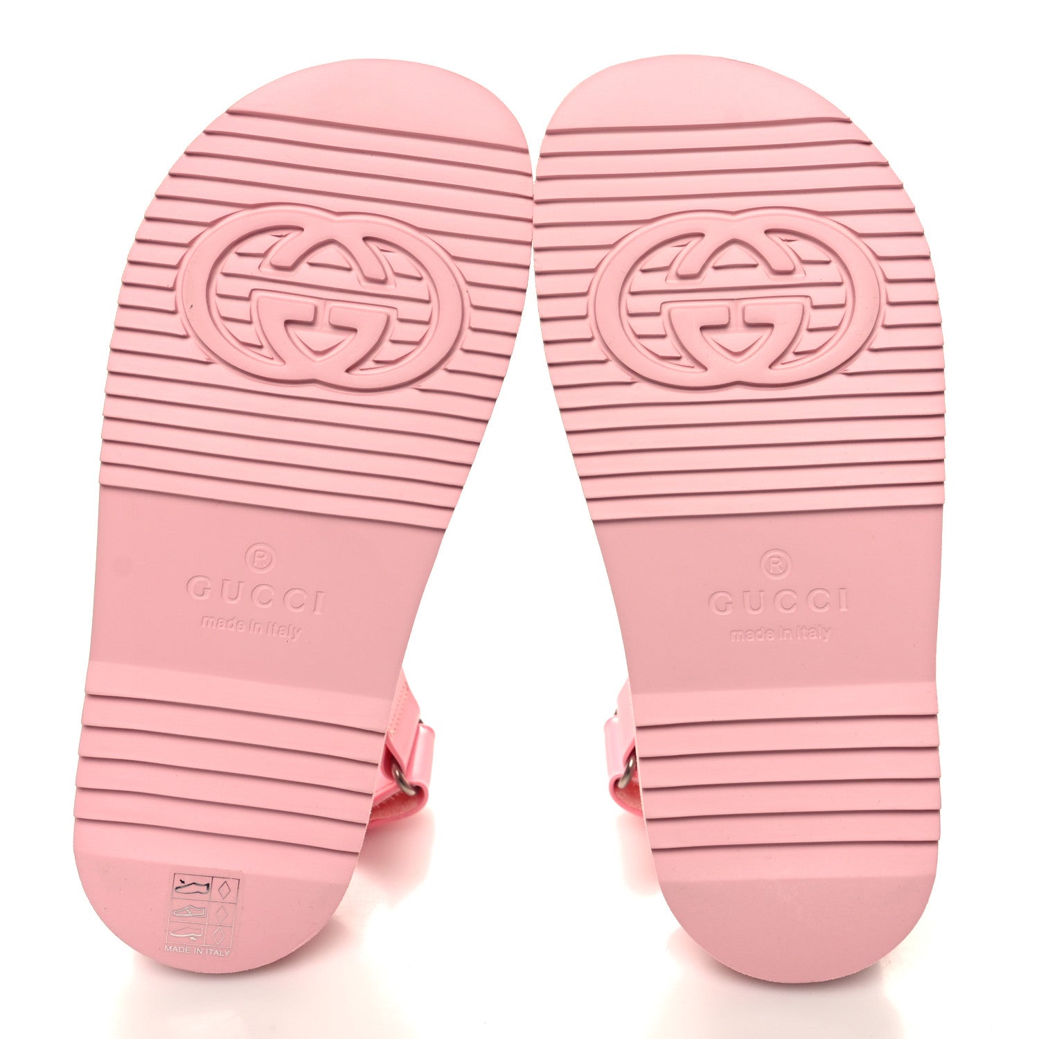 Gucci Rubber Mini Double G Womens Isla Dad Sandals 36 Wild Rose 5 of 7