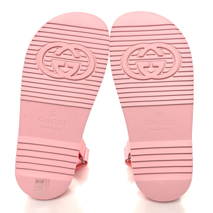 Gucci Rubber Mini Double G Womens Isla Dad Sandals 36 Wild Rose 5 of 7