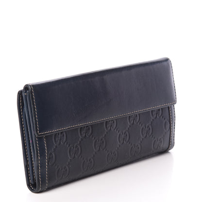 Gucci Guccissima Wave Continental Wallet Blue 2 of 5
